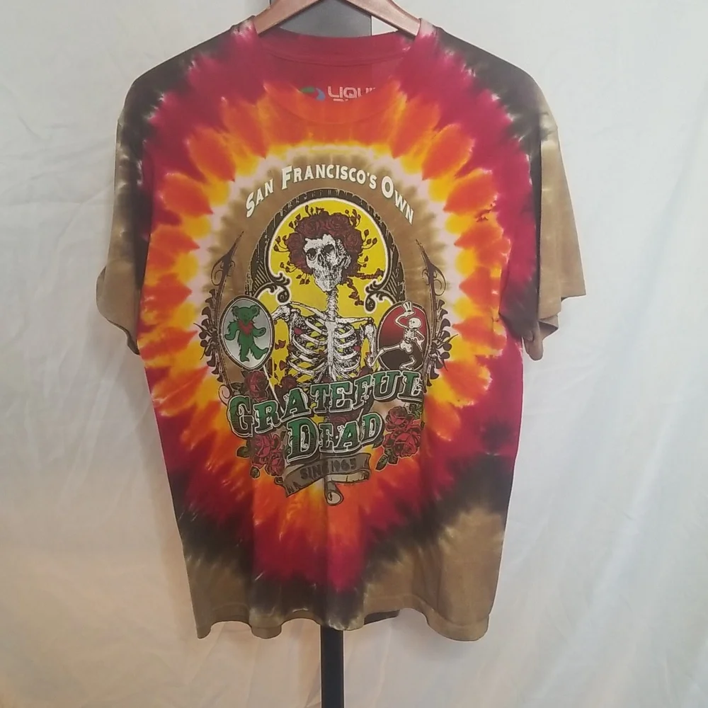 Liquid Blue, Grateful Dead "Bay Area Beloved" Band Tee Shirt, Size Medium - Picture 1 of 5